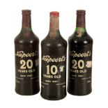 THREE BOTTLES OF NIEPOORTS VINTAGE TAWNY PORT, ALL BOTTLED IN 1991