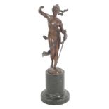 AFTER HERMANN EICHBERG (act.c.1900) A BRONZE FIGURE OF JUSTICE