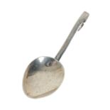 A GEORGE VI SILVER CADDY SPOON