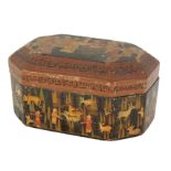 A PERSIAN LACQUER BOX