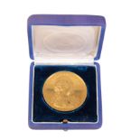 A GILT BRONZE MEDAL: GEORGE III, MARRIAGE OF THE PRINCE OF WALES, MEDAL, 1795