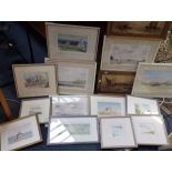 A COLLECTION OF WATERCOLOURS OF COASTAL SCENES