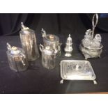 A QUANTITY OF SILVER PLATE