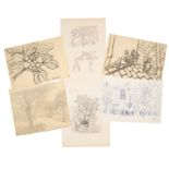 PETER SNOW (1927-2008) A FOLIO OF DRAWINGS AND PRINTS