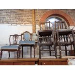 TWO DECORATIVE VICTORIAN OCCASIONAL CHAIRS