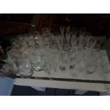 A COLLECTION OF GLASSWARE