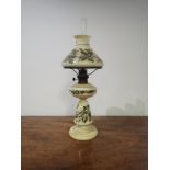 A VICTORIAN GLASS TABLE LAMP