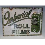 AN 'IMPERIAL ROLL FILMS' PHOTOGRAPHY ADVERTISING ENAMEL SIGN