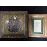 TWO FRAMED PERSIAN PICTURES