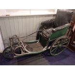 A 19TH CENTURY COACH-BUILT INVALID CARRIAGE OR BATH CHAIR