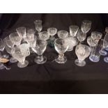 A COLLECTION OF GLASSWARE