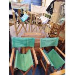 FIVE FOLDING GARDEN SEATS