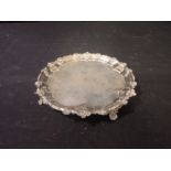 A VICTORIAN SILVER SALVER