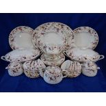A QUANTITY OF MINTON 'ANCESTRAL' DINNER AND TEA WARE