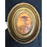 A PRESSED HORN OR TORTOISESHELL PORTRAIT OF CATHERINE THE GREAT