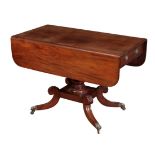 A LATE REGENCY MAHOGANY PEMBROKE TABLE,