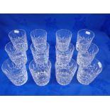 TWELVE WATERFORD TUMBLERS