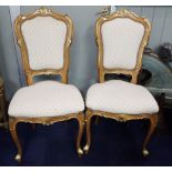 A PAIR OF LOUIS XVI STYLE CHAIRS