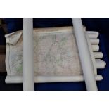 A COLLECTION OF ROLLED ORDNANCE SURVEY MAPS