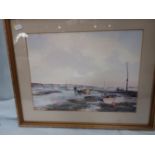 AFTER BRIAN HAYES: A COLUR PRINT OF POOLE HARBOUR