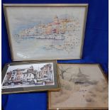 TWO SKETCHES OF MEDITERRANEAN PORTS