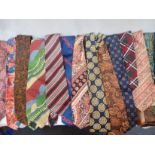 A COLECTION OF DUNHILL AND OTHER VINTAGE NECKTIES