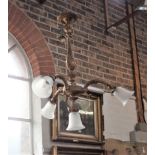 A ITALIANATE GILTWOOD CEILING LIGHT