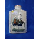 AN 18TH CENTURY PRATTWARE TEA CADDY