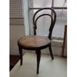 A THONET STYLE CHILD'S BENTWOOD CHAIR