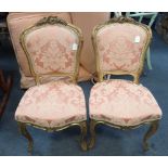 A PAIR OF 18th CENTURY STYLE SALON CHAIRS