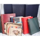 A COLLECTION OF STAMP ALBUMS