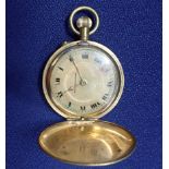 A GOLD PLATED GENTLEMAN'S POCKET WATCH