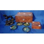 A VICTORIAN INLAID SEWING BOX