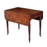 A VICTORIAN MAHOGANY PEMBROKE TABLE