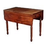 A VICTORIAN MAHOGANY PEMBROKE TABLE