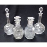 A PAIR OF EARLY 19th CENTURY DECANTERS