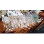 A COLLECTION OF DOMESTIC GLASSWARE