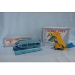 A DINKY TOYS 'PULLMORE CAR TRANSPORTER' AND 'ELEVATOR LOADER'