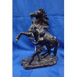 A CAST BRONZE MARLY HORSE