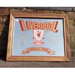 FOOTBALL INTEREST; LIVERPOOL F.C: A DECORATED MIRROR