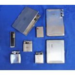 A COLLECTION OF VINTAGE LIGHTERS/CIGARETTE CASES