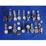 A COLLECTION OF GENTS WRISTWATCHES
