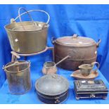 A COLLECTION OF 19th CENTURY DOMESTIC METALWARE