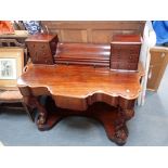 A VICTORIAN MAHOGANY 'DUCHESS' DRESSING TABLE