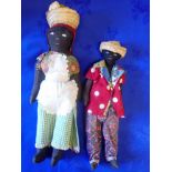 TWO HAITIAN CLOTH DOLLS, OF NATIVE MANUFACTURE