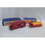 A DINKY TOYS 581 HORSE BOX AND A 591 A.E.C. TANKER