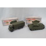 A DINKY TOYS 'CENTURION TANK' AND '10-TON ARMY TRUCK'