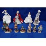 A COLLECTION OF GOEBEL 'HUMMEL' FIGURES, AND OTHER FIGURINES