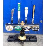 BREWERIANA: A FOUR-PUMP PUB HEADER FITTING