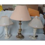 A PAIR OF TABLE LAMPS